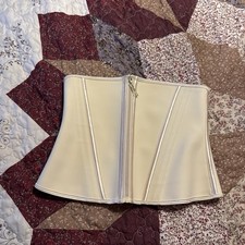 Waist Trainer Women Plus Size Corset Shapewear Tummy Control Size Medium Beige