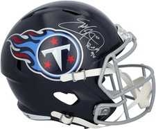 Eddie George Tennessee Titans Signed Riddell Replica Helmet with 