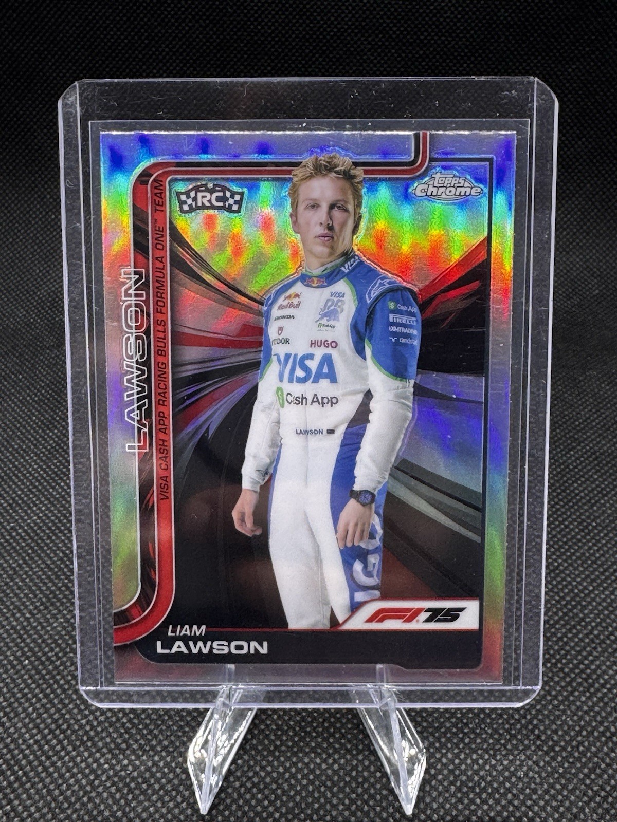 2025 Topps Chrome Formula 1 F1 Liam Lawson RC Rookie Portrait Refractor #11