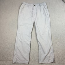Under Armour Golf Pants Mens 36x30 Gray Straight Leg Performance Tech Stretch