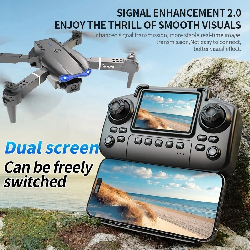 [UPGRADED] E99 Pro 8K drone for aerial photography with Built-In screen - Image 2 of 4