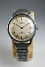Vintage Timex Automatic Watch Men 35mm Gold Tone Stretch Band 1980's