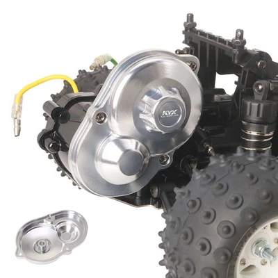 MARKENLOS Cubierta de transmisión de aleación de aluminio para Tamiya 1/10 Hornet EVO RC Upgrade Parts