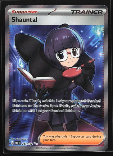 Shauntal 243/182 Paradox Rift Ultra Rare Holo Pokemon Card