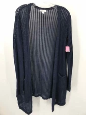 Pre-Owned Charter Club Navy Size Medium Cardigan Sweater