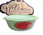 Fire King Jadeite 2000 2 Qt Casserole with Lid, New, Never Used, With Labels