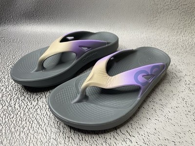OOFOS Original Sport Sandalen Multi Weiß Recovery Sandale Hausschuhe Größe...