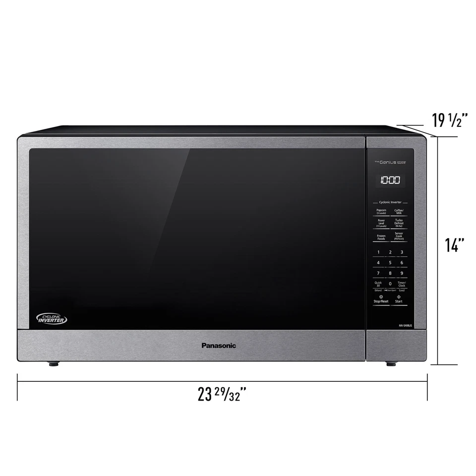 Panasonic 2.2 cu.ft. Countertop Microwave, Cyclonic Wave Inverter, Turntable NEW - Image 3 of 4