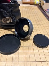 Canon Wide-Converter WD-H34 0.7x Lens with Leather Case and Lens Caps Untested