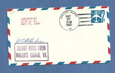 AEROBEE HI ROCKET FIRED MAY 27,1960 WALLOPS SIGNED SWANSON  SPACE COVER  NASA