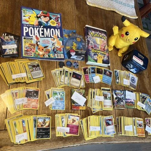 Vtg Pokemon Card Plush Estate Collection Large Lot 1998-18 Pikachu First Movie +