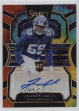 2018 Panini Select Rookie Signatures Tie-Dye Prizm 13/25 Lorenzo Carter Auto 2s2