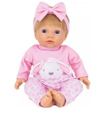 Tiny Treasures Baby Doll in Pink Bunny Outfit
