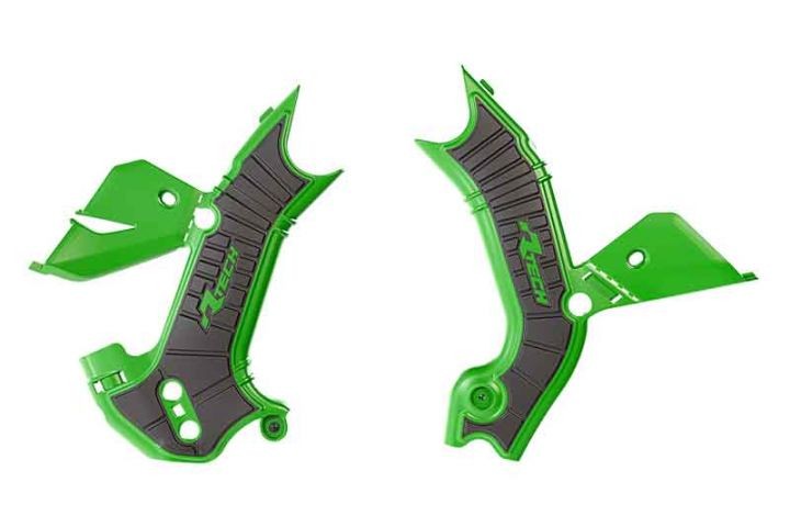 Rtech Frame Protector Grip Adjusts Kawasaki KX 250F ab25 450F ab24 Green/Black