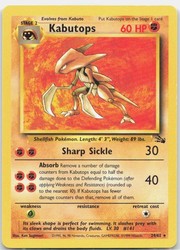 Kabutops 24/62 Fossil Rare Unlimited
