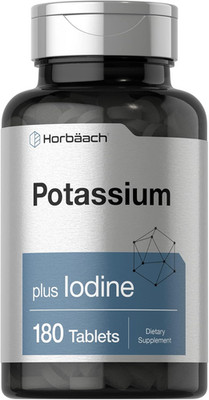 Horbäach Potassium Chloride Supplement | plus Iodine | 180 Vegetarian Tablets |