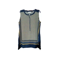 Women's Loft Multicolor Scarf Style Blouse Size Small NWOT