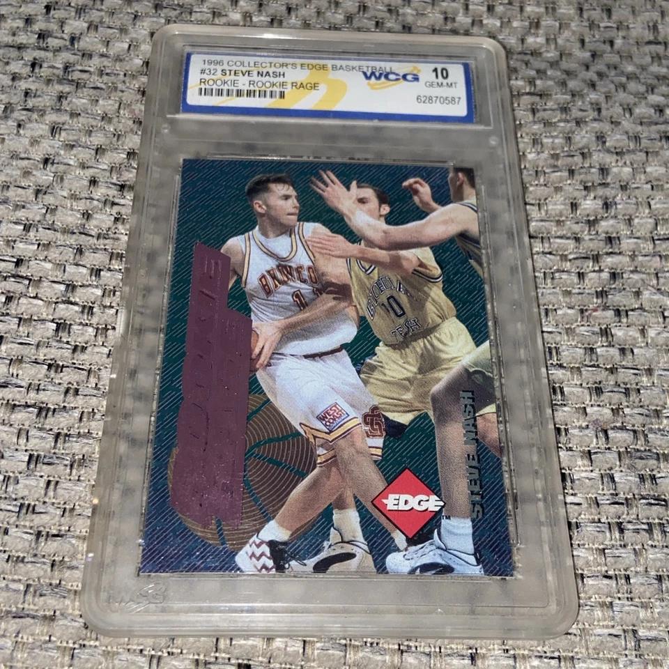 Steve Nash RC 1996 Collectors Edge #32 lámina rosa novato graduado gema-como nuevo 10 soles Foto 2 de 4