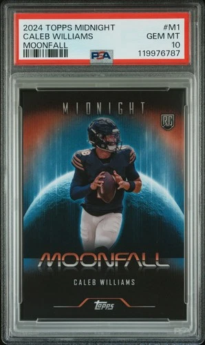 2024 TOPPS MIDNIGHT MOONFALL #M1 CALEB WILLIAMS ROOKIE RC PSA 10