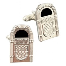 Jukebox Cufflinks - Onyx Art CK561 Retro Juke Box Player Music Cuff Links