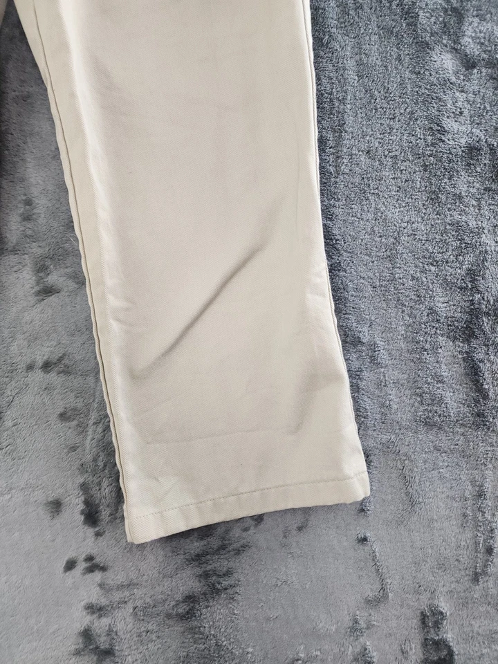 Pantalones de vestir formales George caqui tostado claro niños talla 10 ajuste regular 100 % algodón Foto 2 de 4