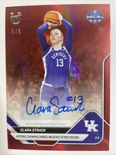 2025-26 Clara Strack Topps Bowman U Now Kentucky Autograph 5/5 Red Parallel Foil