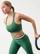 Athleta Train free sports bra- small D/DD- trillium green- nwt- 