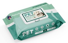 Dog Wipes for Paws, Butt, Ears  Eyes   100 Extra Wet  Thick Unscented Groom...