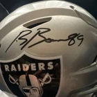 Brock Bowers Las Vegas Raiders Signed SpeedFlex midi Helmet Beckett Auth