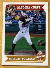 2013 Grandstand Gregory Polanco Altoona Curve NM-MT Rare