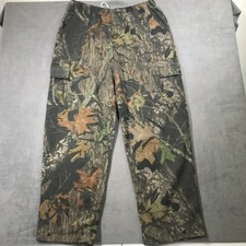 Vintage Mossy Oak Camouflage Cargo Sweatpants Men's XL Deadstock Y2K NEW