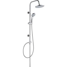 Ebb + Flo Round Dual Head Diverter Shower Kit - Chrome