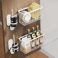 4 Pack Adhesive Cabinet Door Organizer, Lid Organizers Inside Cabinet Food Co...
