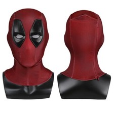 Superhero Deadpool 3 Cosplay Mask Full Head Halloween Back Zipper Headgear Props