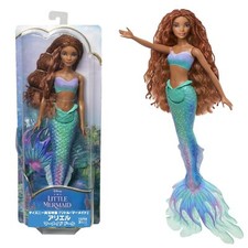 Image of Disney Little Mermaid Ariel Doll Glittering Moving Tail for Age 3+ HLX08 NEW