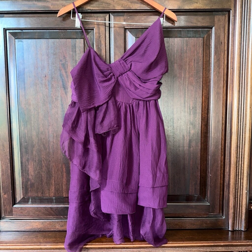 leon max silk dress NWT!! Beautiful Leon Max Dress, Purple, Women's Size Medium Formal Cocktail