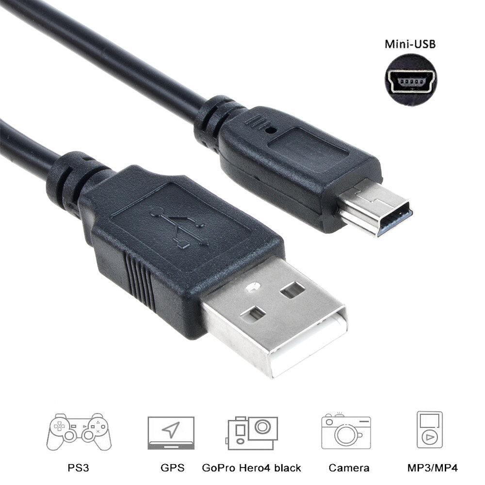4ft Mini USB CHARGING Cable Cord for NINTENDO WII U PRO GAME - Main Image