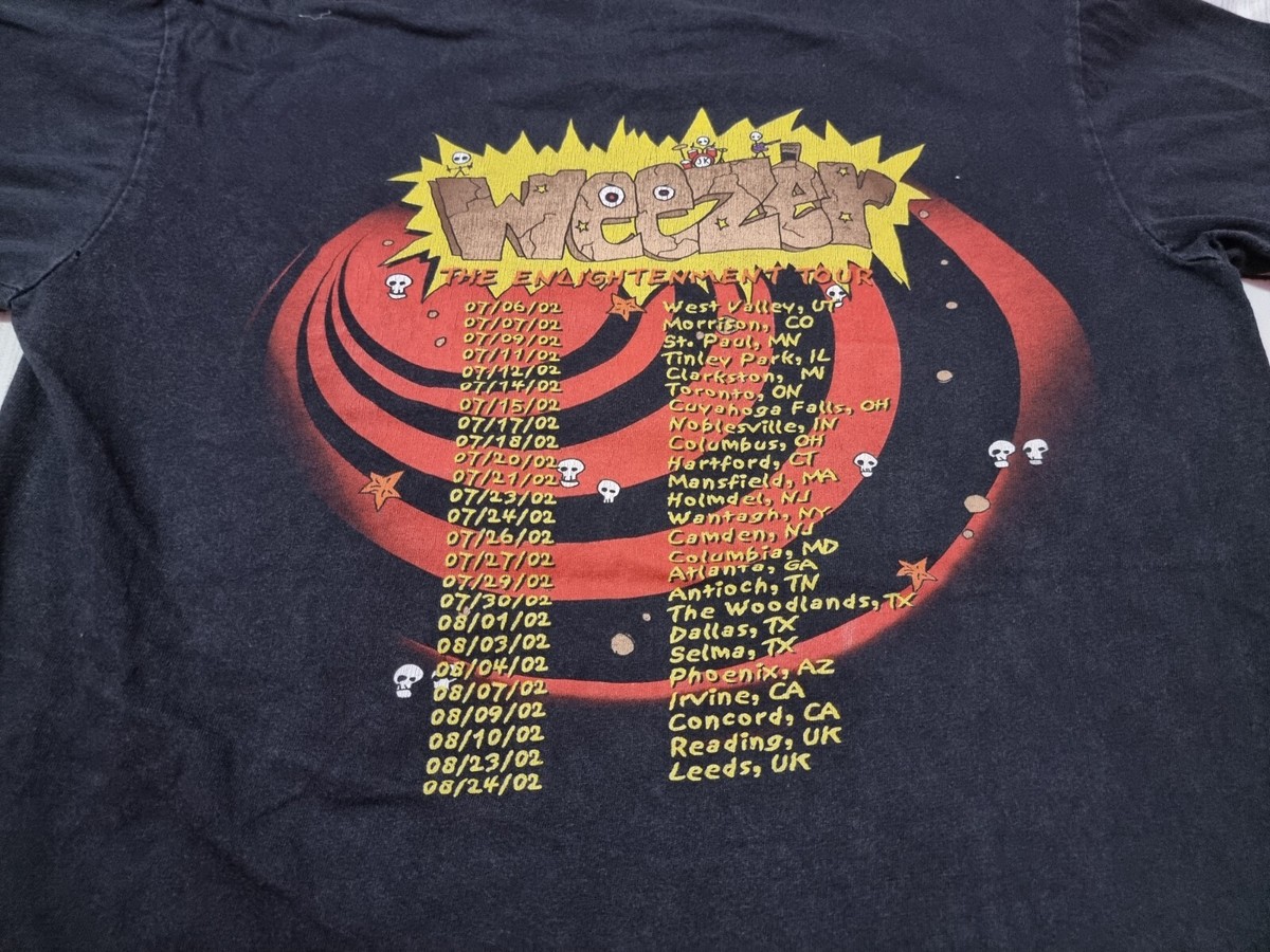 rare Vintage 2002 Weezer The Enlightenment Tour Shirt Size M | eBay