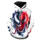 Men's Teens Marvel Venom SpiderMan Pullover Hoodie Jacket Halloween