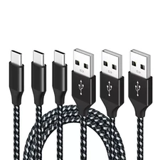 3Pack 3/6Ft USB to Type-C Cable Fast Charger Charging Data Sync Cord