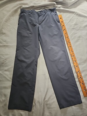 Slazenger Pants Mens Size 34x34 Gray Golf Stretch Chino Logo Active Stretch 