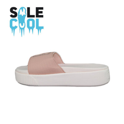 Puma Platform Slide Thick base elevation pollen white pink 366122-01