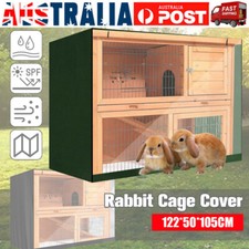 4FT Rabbit Hutch Cover Pet Bunny Cage Cover for Double Decker Rabbit Hutch Cover