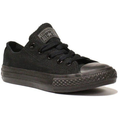 Scarpe basse CONVERSE All Star Chuck Taylor nere nere giovanili 314786F