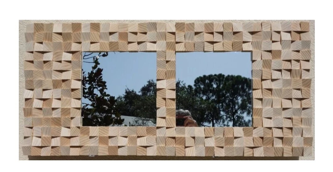 Handmade Wooden Full-length Mirror Home Décor Mirrors