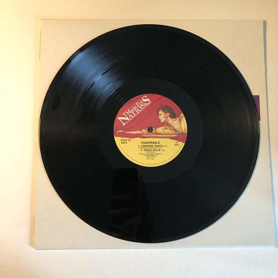 Heaven - Tigertailz (Vinyl, 12" Single) - "Creeping Death" and "Peace Sells" - Image 4 of 4