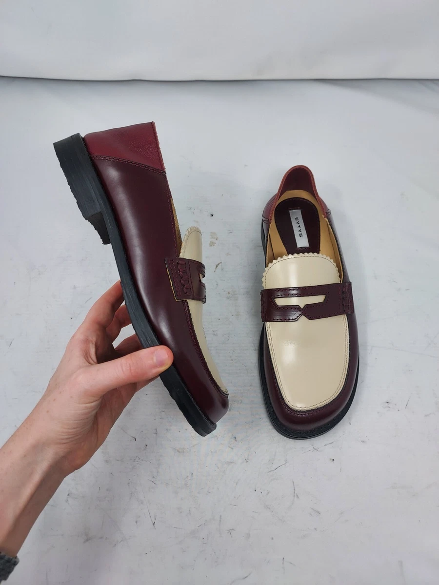 Eytys Otello Burgundy Slip Ons Loafers Size US 8.5 EU 39 WOMENS