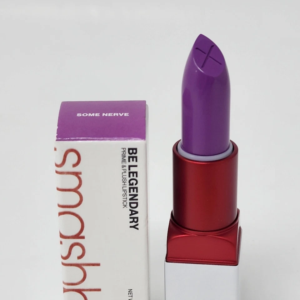 Smashbox  Some Nerve Be Legendary Prime & Plush Lipstick Full Size Purple - Image 2 of 4