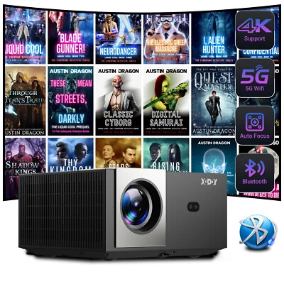 XGODY Proyector LED de 20000 lúmenes WiFi Android 4K USB HDMI Beamer UHD Home Cinema Airplay
