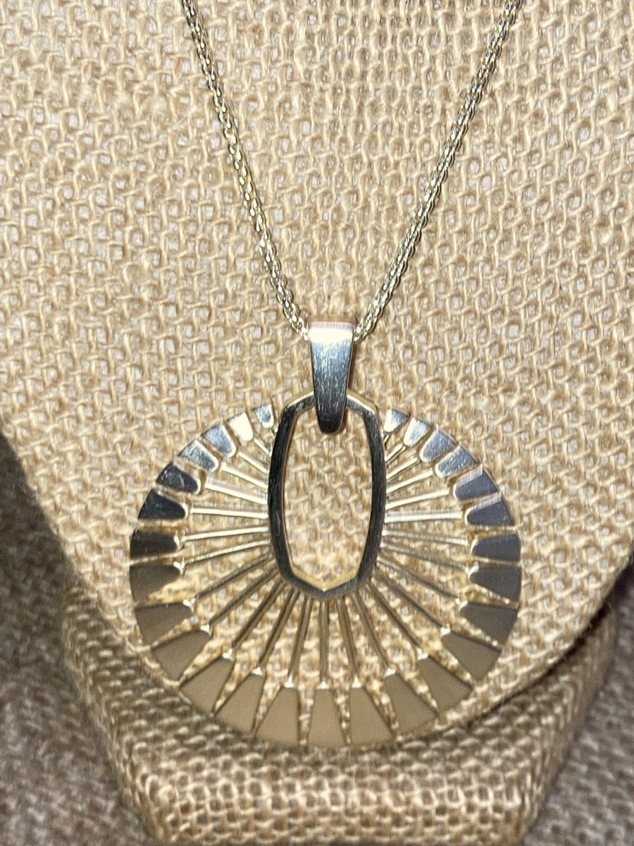 Kendra Scott Women 14-Karat Gold Plated Deanne Pendant Cable Chain